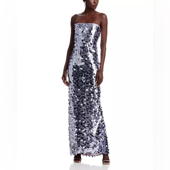 NWOT BRINX AND BANCO Lilac Farah Sequin Strapless Gown XS,S,M available - Picture 6 of 16
